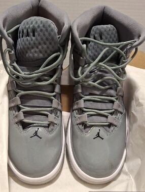 Jordan Gray High-Top Basketball Sneakers